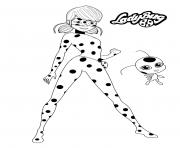 Miraculous Ladybug et Tikki dessin à colorier
