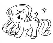 princesse licorne facile dessin à colorier