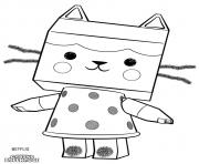 Baby Box Gabby chat Dollhouse dessin à colorier