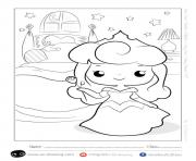 princesse disney aurore kawaii dessin à colorier