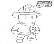 stumble guys fireman torch dessin à colorier