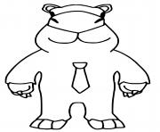 Capybara Stumble Guys dessin à colorier