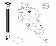 Coloriage eden hazard 7 real madrid cartoon dessin