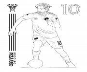 inter miami cf football rodolfo pizarro adidas dessin à colorier