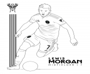 Coloriage diego maradona footballeur international argentin dessin