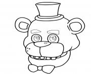 Coloriage five nights at freddys fnaf nightmare ominous stare dessin