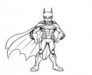 batman en forme dessin à colorier