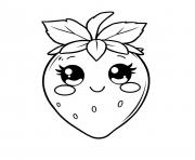 Coloriage Image fruit kawaii dessin