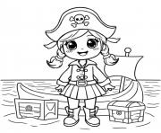 Coloriage drapeau pirate dessin