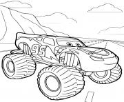 Cars Monster Truck dessin à colorier