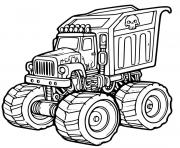 Grave Digger Monster Truck dessin à colorier