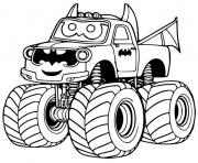 Batman Monster Truck dessin à colorier