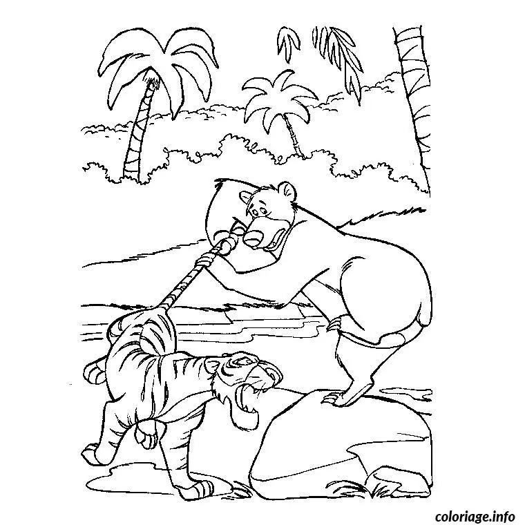 Coloriage Jungle animaux - Animaux à imprimer