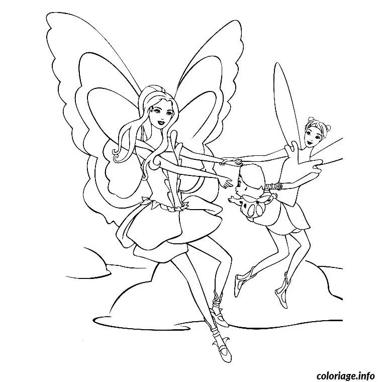 Coloriage Barbie mermaidia - Barbie à imprimer