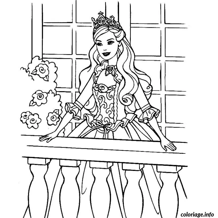 Coloriage Barbie 3 mousquetaires - Barbie à imprimer