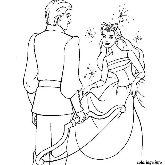 Coloriage Barbie les 3 mousquetaires - Barbie à imprimer