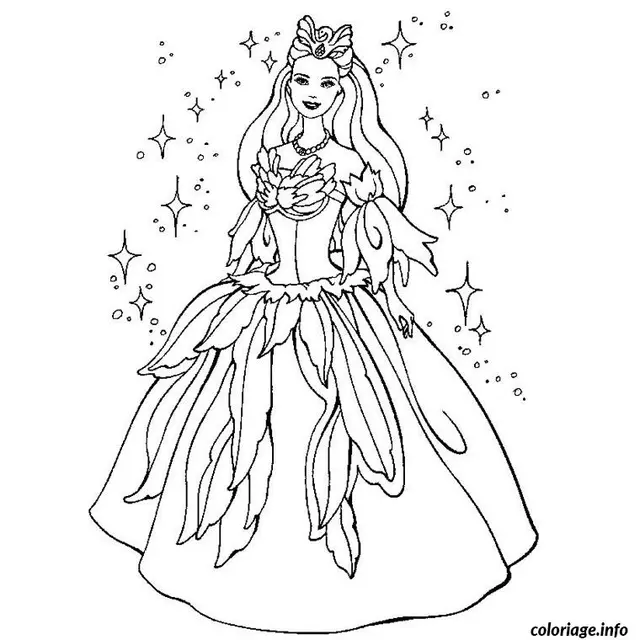 Ausmalbild Barbie Prinzessin Ausmalbilder zum Ausdrucken