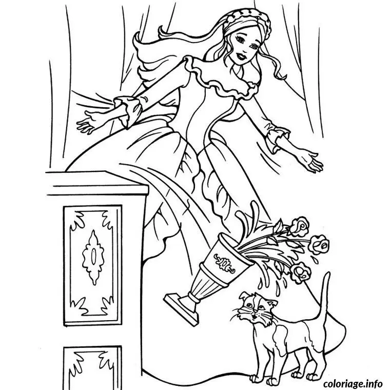 Coloriage Barbie fashionista - Barbie à imprimer