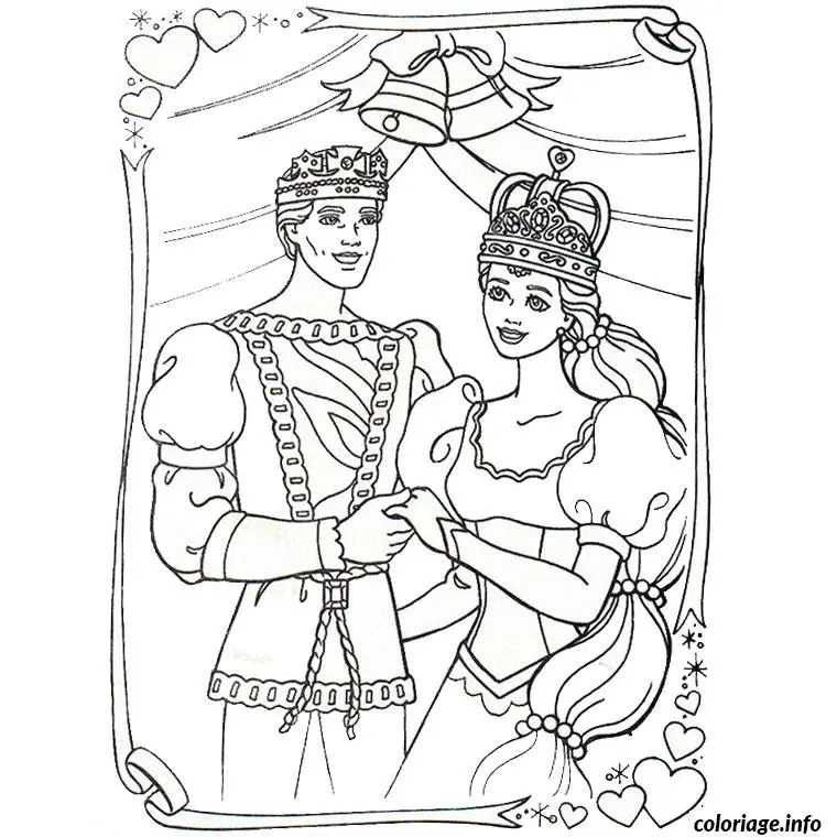 Coloriage Barbie et les 3 mousquetaires - Barbie à imprimer