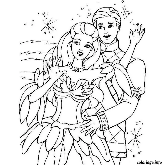 Coloriage Barbie ken - Barbie à imprimer