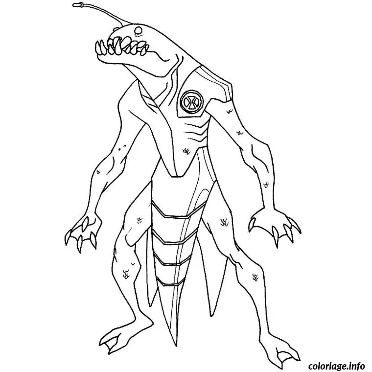 Coloriage Ben 10 vegetal - Ben 10 à imprimer