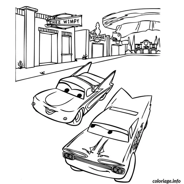 Coloriage Cars - Cars à imprimer