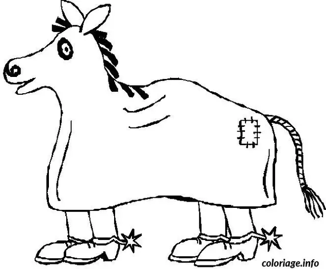 Desenho de Cavalo de Halloween para colorir