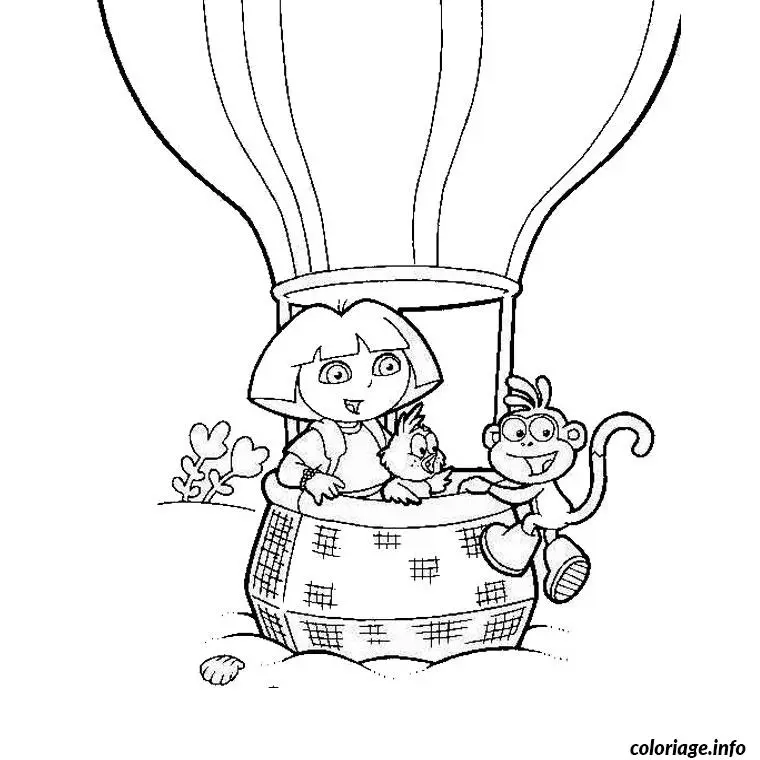 Coloriage Sur ordinateur dora - Dora à imprimer