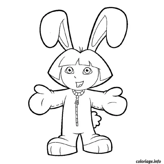 Coloriage Dora - Dora à imprimer