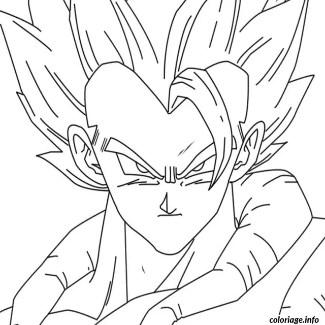 Coloriage Dragon ball z gogeta - Dragon Ball Z (DBZ) à imprimer