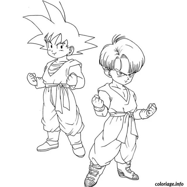 Coloriage Dragon ball z gt - Dragon Ball Z (DBZ) à imprimer