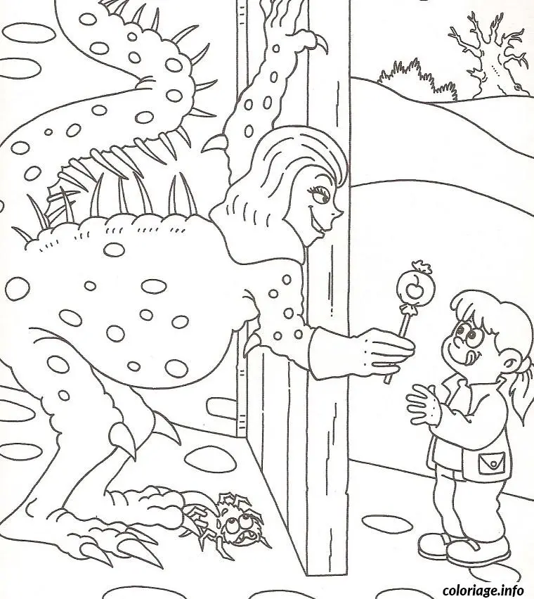 Coloriage Halloween bonbon - Halloween à imprimer