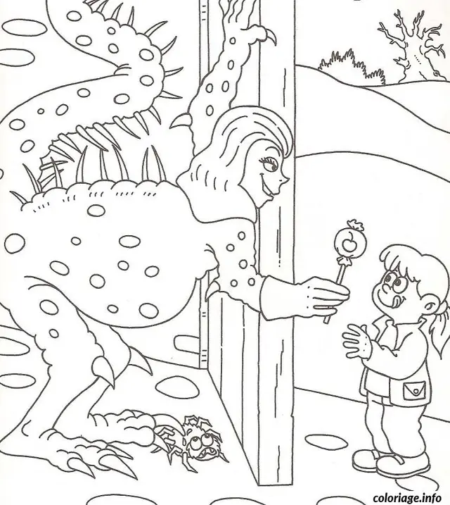 Coloriage Halloween bonbon - Halloween à imprimer
