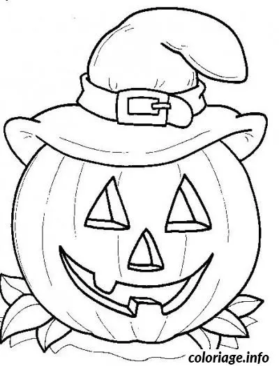 Kleurplaat Halloween in kleur om te printen