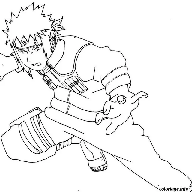 Coloriage Naruto rasengan - Naruto à imprimer