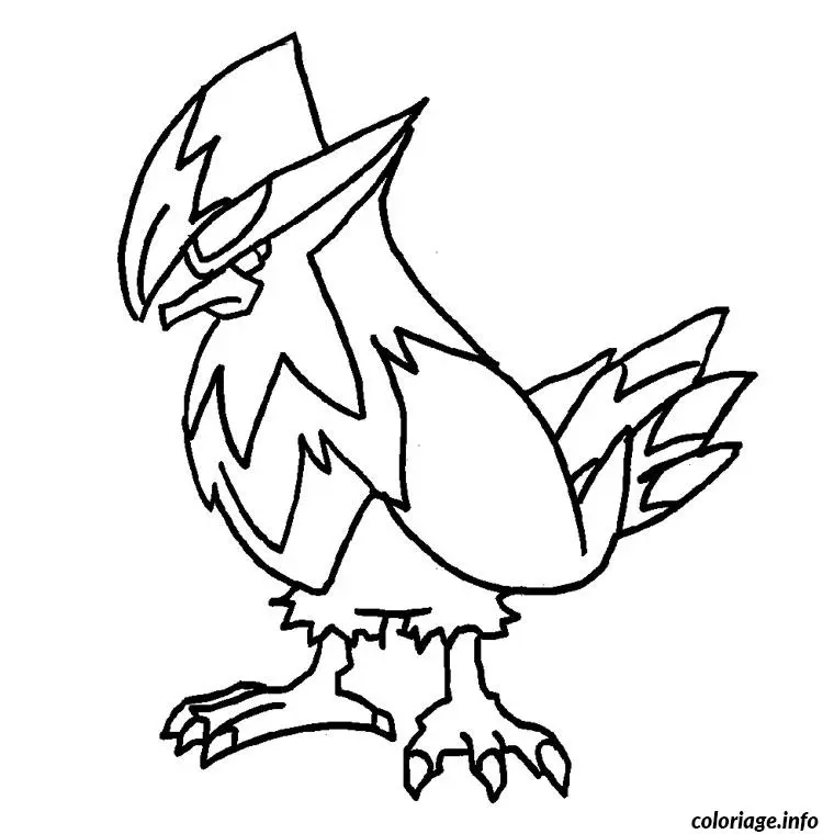 Coloriage Pokemon etouraptor - Pokémon à imprimer