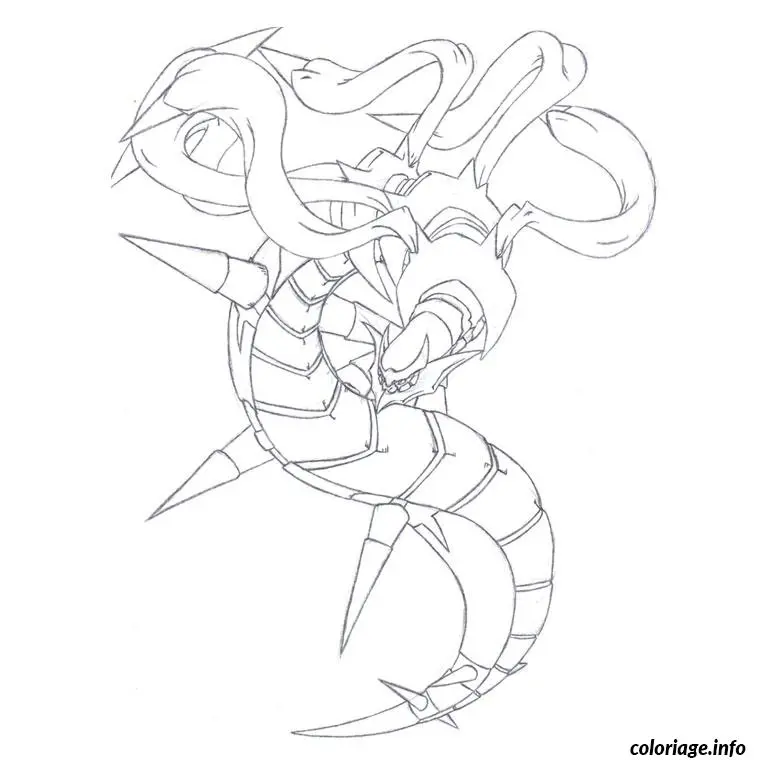 Coloriage Pokemon giratina - Pokémon à imprimer