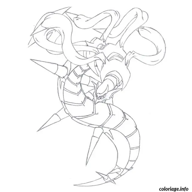 Coloriage Pokemon giratina - Pokémon à imprimer