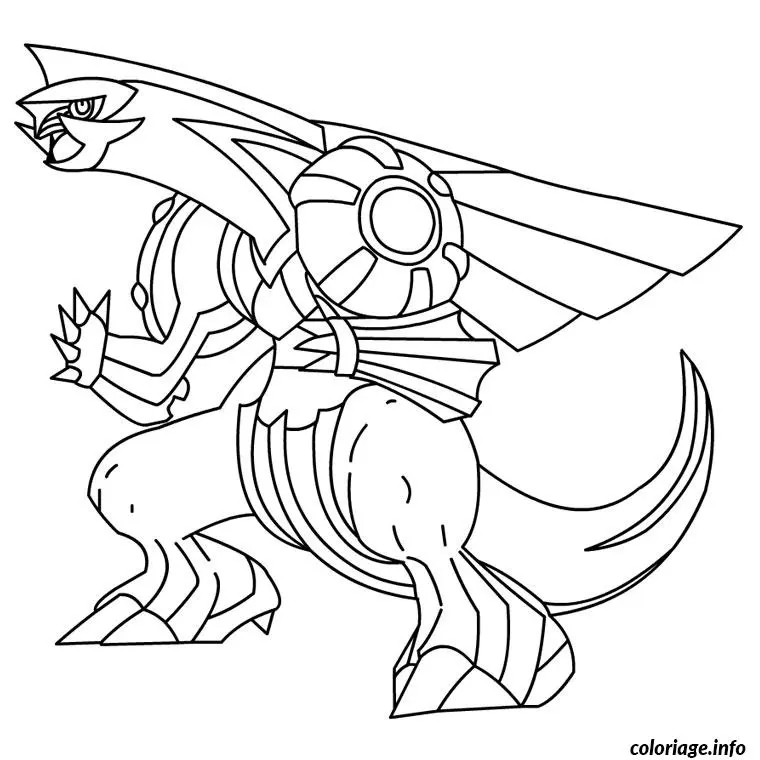 Coloriage Pokemon palkia - Pokémon à imprimer