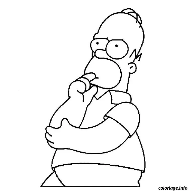 The Simpsons coloring page to print