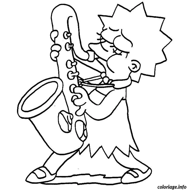 Lisa Simpson coloring page to print