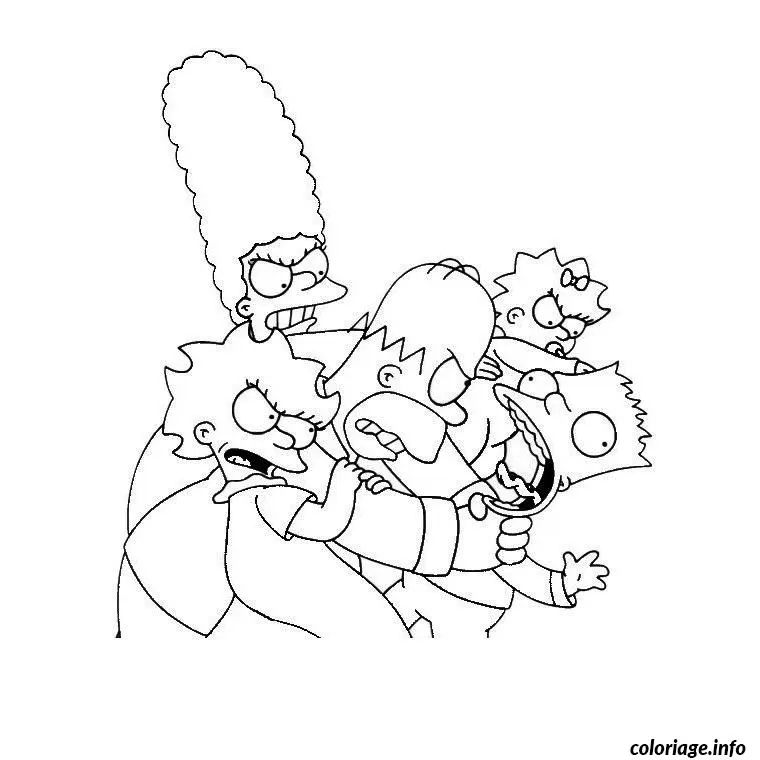 Simpsons Treehouse of Horror coloring page to print