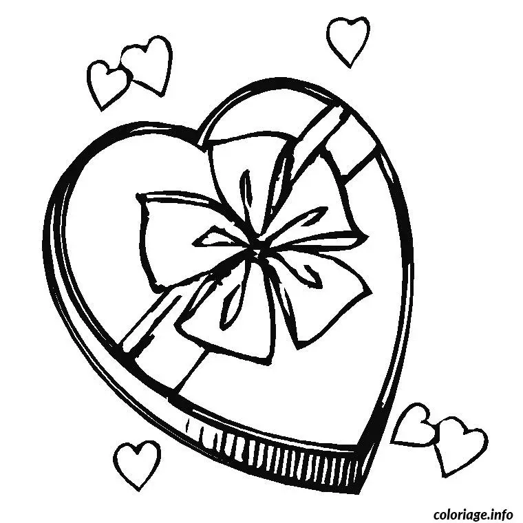 Coloriage Cœur fête des mères - Fête des mères à imprimer