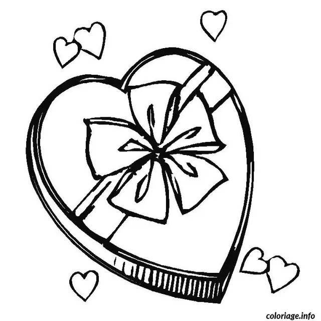 Coloriage Cœur fête des mères - Fête des mères à imprimer
