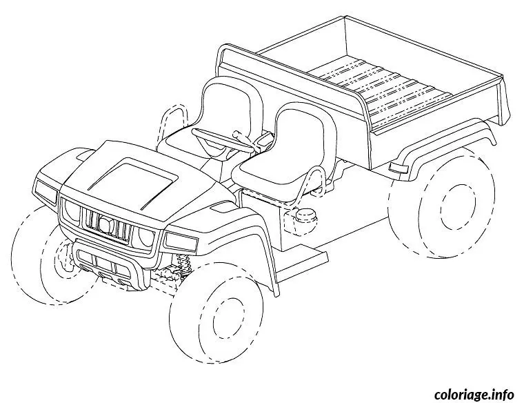 Coloriage Dessin voiture utilitaire - Voiture à imprimer