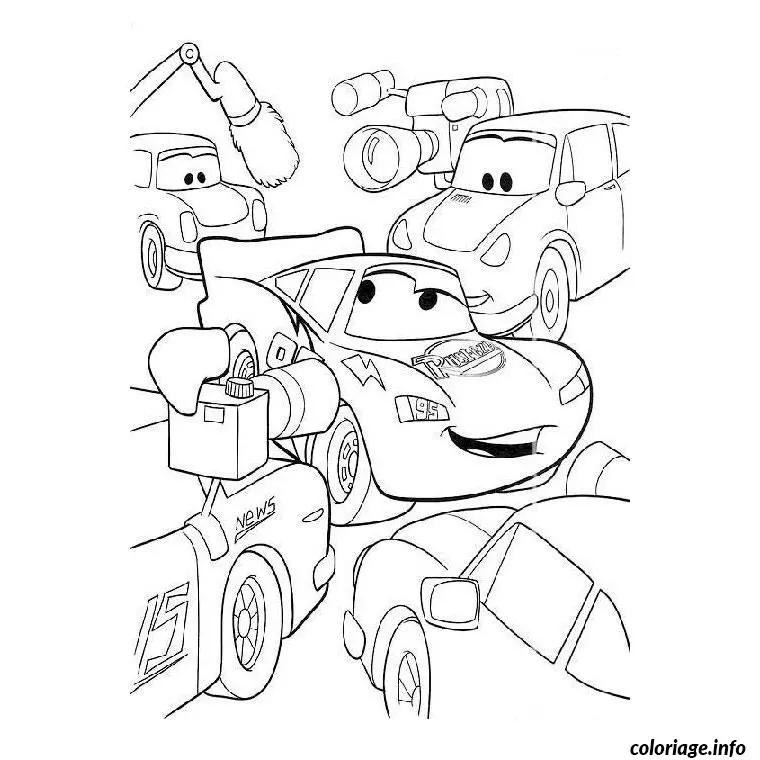 Coloriage Voiture flash - Voiture à imprimer
