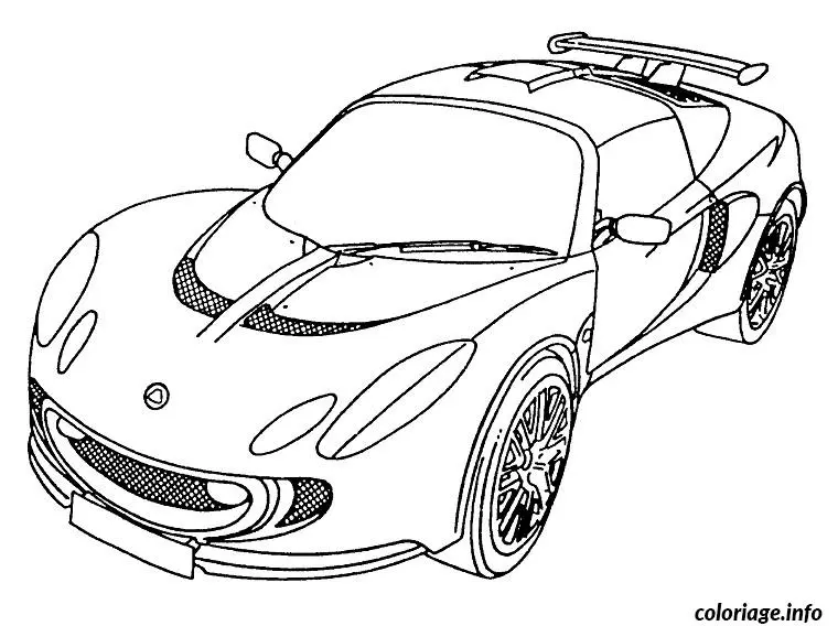 Coloriage Voiture moderne - Voiture à imprimer
