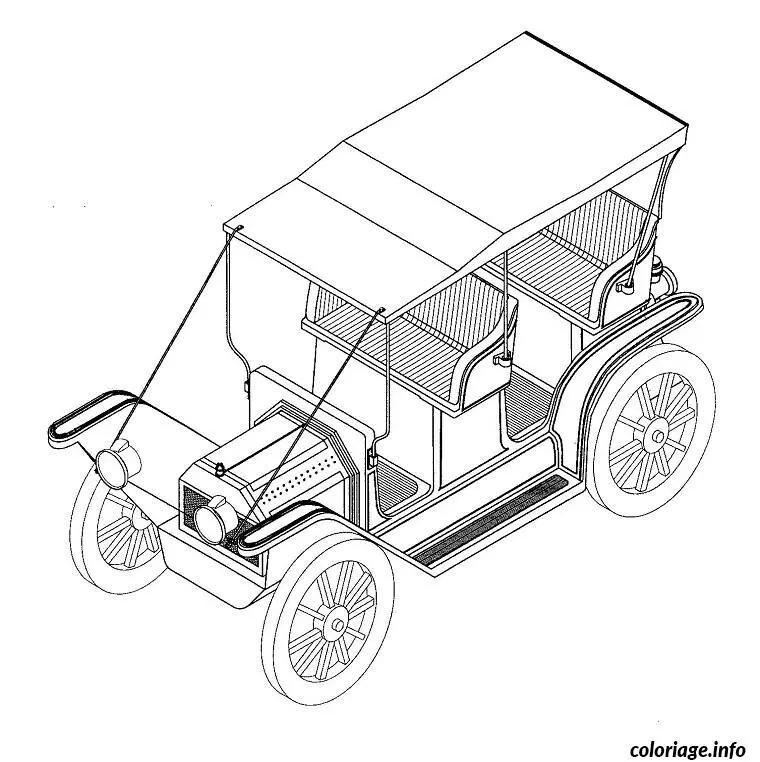Coloriage Dessin voiture autocad - Voiture à imprimer