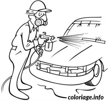 Coloriage Dessin voiture sale - Voiture à imprimer