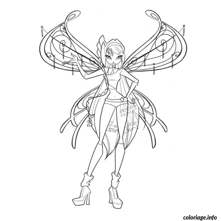 Coloriage Winx believix - Winx à imprimer